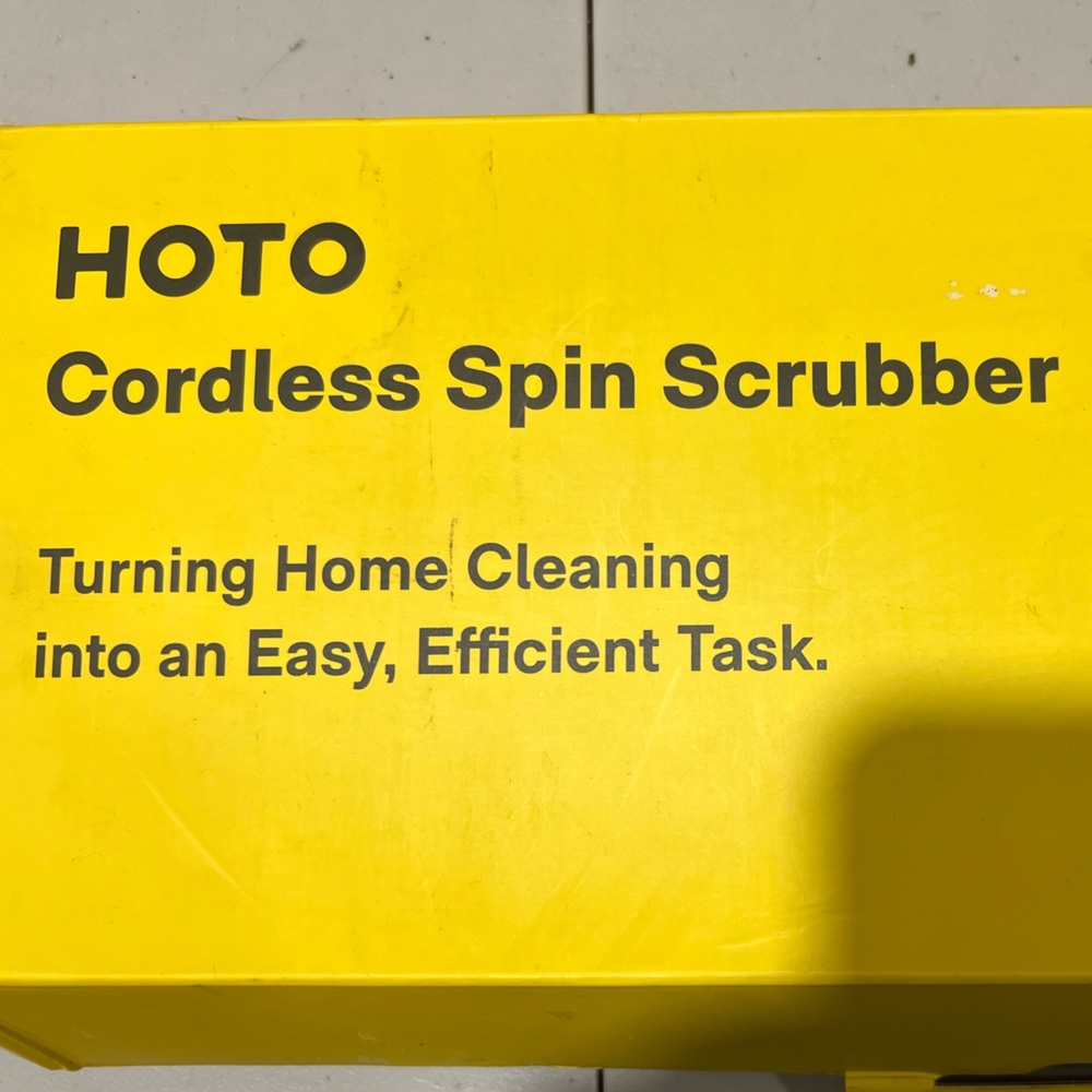 Hoto Cordless Spin Scrubber - opened box